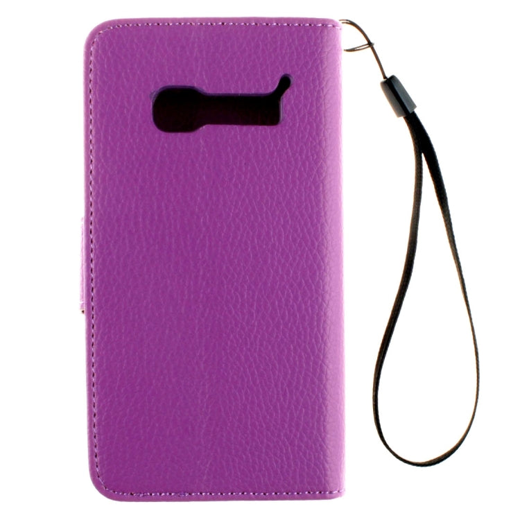 For Alcatel One Touch Pop C5 Litchi Texture Horizontal Flip Leather Case with Magnetic Buckle & Holder & Card Slots & Wallet & Photo Frame & Lanyard