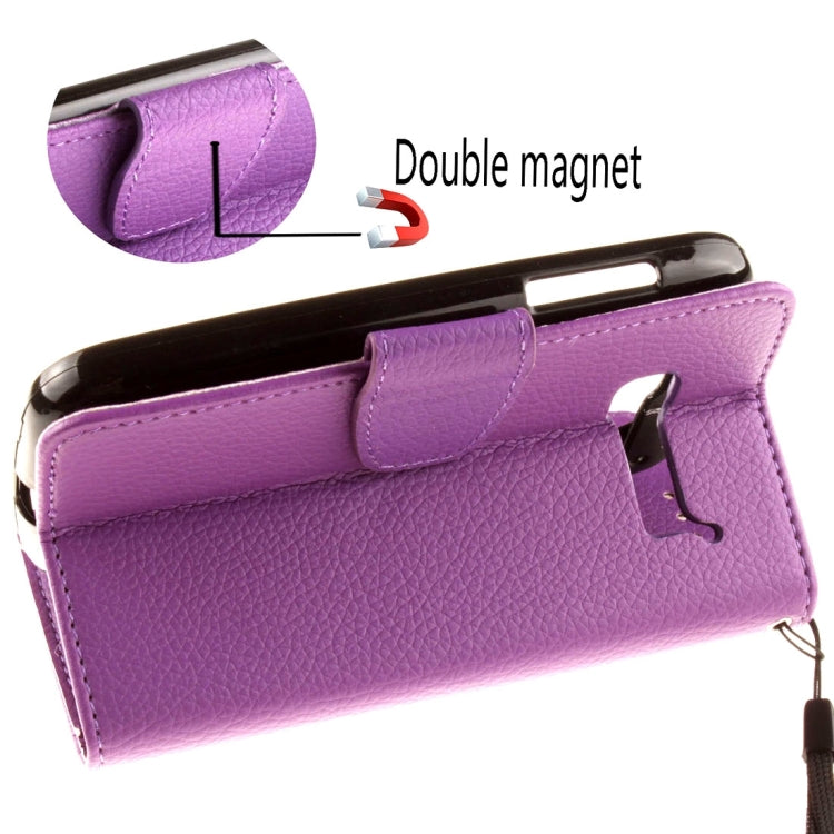 For Alcatel One Touch Pop C5 Litchi Texture Horizontal Flip Leather Case with Magnetic Buckle & Holder & Card Slots & Wallet & Photo Frame & Lanyard