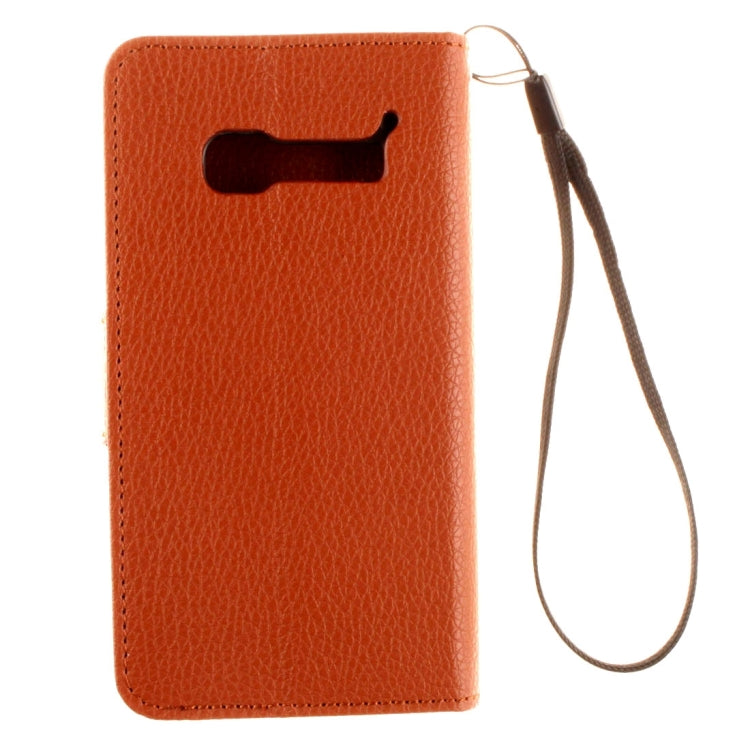 For Alcatel One Touch Pop C5 Litchi Texture Horizontal Flip Leather Case with Magnetic Buckle & Holder & Card Slots & Wallet & Photo Frame & Lanyard