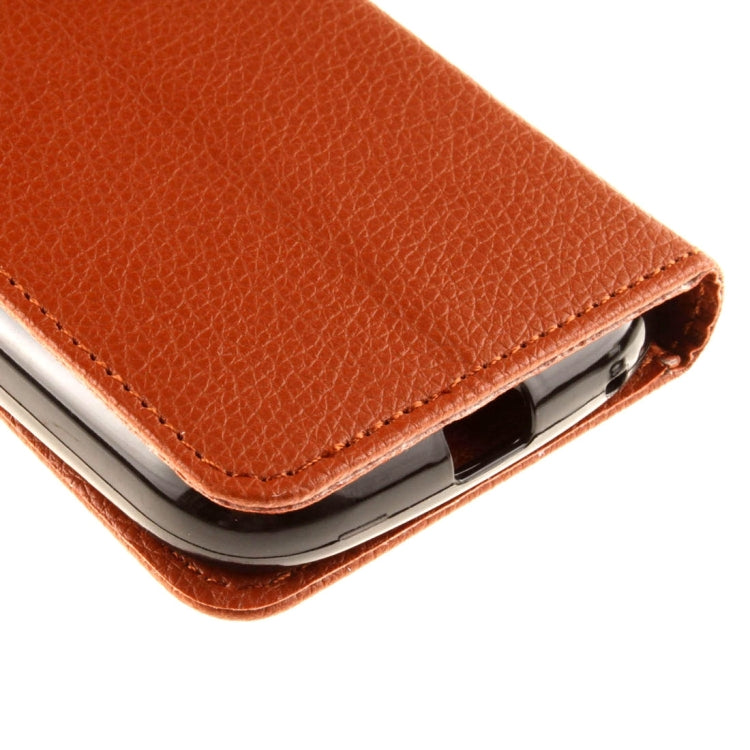 For Alcatel One Touch Pop C5 Litchi Texture Horizontal Flip Leather Case with Magnetic Buckle & Holder & Card Slots & Wallet & Photo Frame & Lanyard