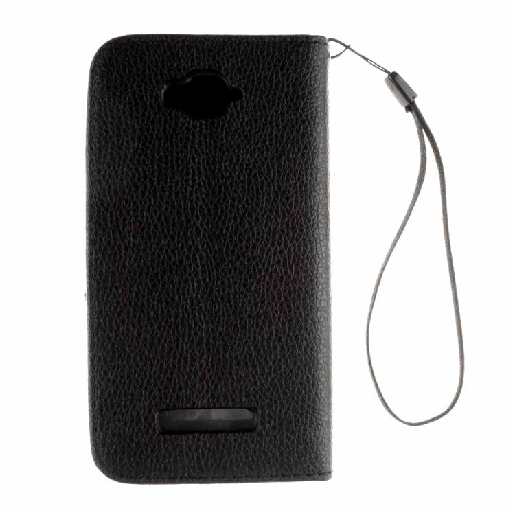 For Alcatel One Touch Pop C7 Litchi Texture Horizontal Flip Leather Case with Magnetic Buckle & Holder & Card Slots & Wallet & Photo Frame & Lanyard