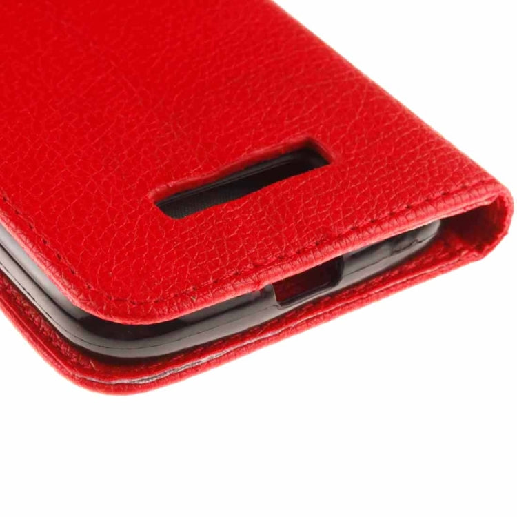 For Alcatel One Touch Pop C7 Litchi Texture Horizontal Flip Leather Case with Magnetic Buckle & Holder & Card Slots & Wallet & Photo Frame & Lanyard