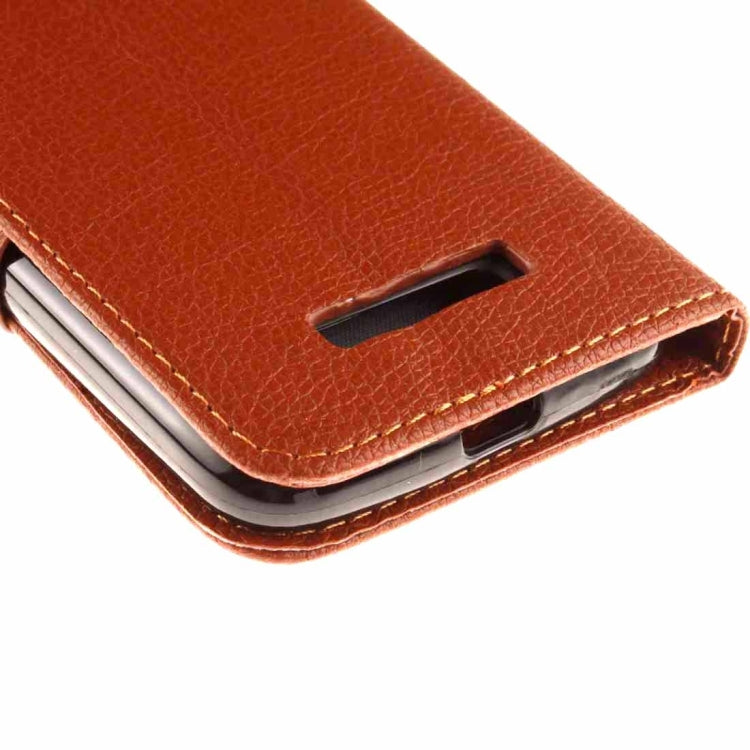 For Alcatel One Touch Pop C7 Litchi Texture Horizontal Flip Leather Case with Magnetic Buckle & Holder & Card Slots & Wallet & Photo Frame & Lanyard