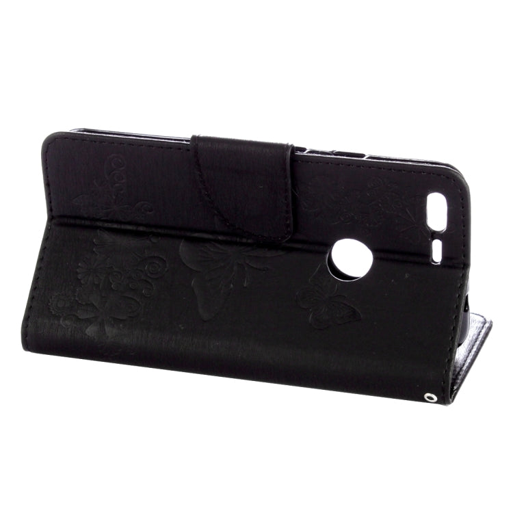 For Google Pixel Butterflies Embossing Horizontal Flip Leather Case with Holder & Card Slots & Wallet & Lanyard