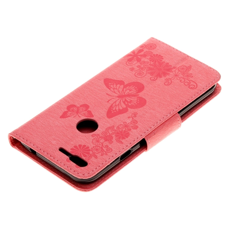 For Google Pixel Butterflies Embossing Horizontal Flip Leather Case with Holder & Card Slots & Wallet & Lanyard