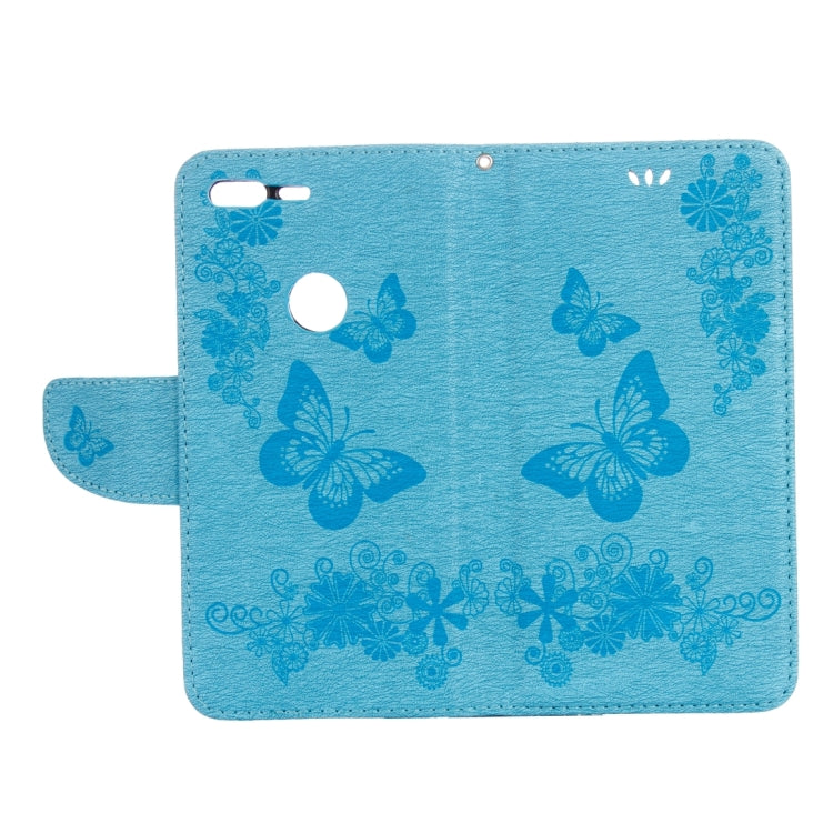 For Google Pixel Butterflies Embossing Horizontal Flip Leather Case with Holder & Card Slots & Wallet & Lanyard