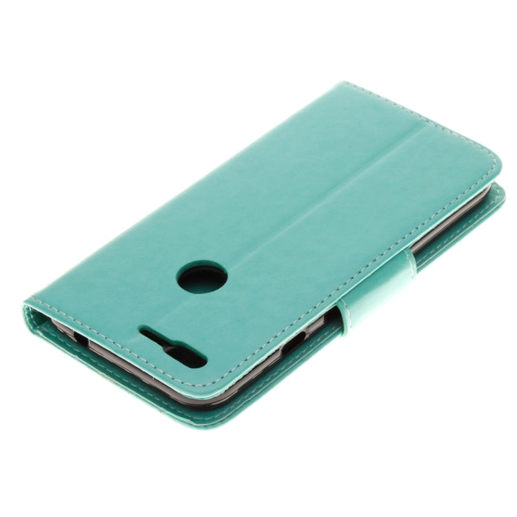 For Google Pixel Butterflies Love Flowers Embossing Horizontal Flip Leather Case with Holder & Card Slots & Wallet & Lanyard