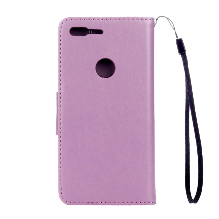 For Google Pixel Butterflies Love Flowers Embossing Horizontal Flip Leather Case with Holder & Card Slots & Wallet & Lanyard