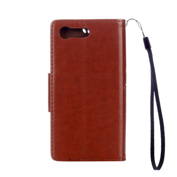 For Sony Xperia X Compact Butterflies Love Flowers Embossing Horizontal Flip Leather Case with Holder & Card Slots & Wallet & Lanyard