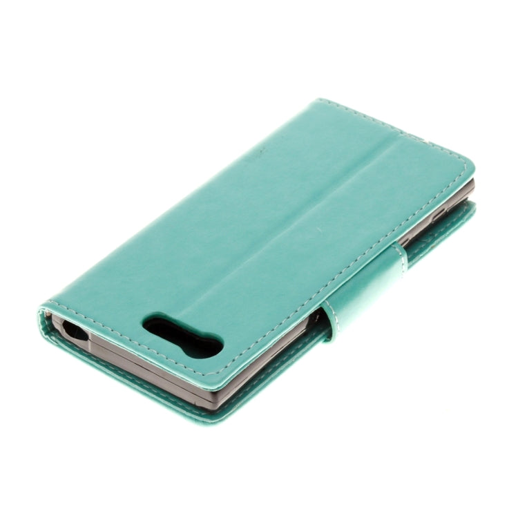 For Sony Xperia X Compact Butterflies Love Flowers Embossing Horizontal Flip Leather Case with Holder & Card Slots & Wallet & Lanyard