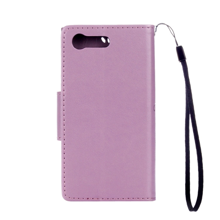 For Sony Xperia X Compact Butterflies Love Flowers Embossing Horizontal Flip Leather Case with Holder & Card Slots & Wallet & Lanyard