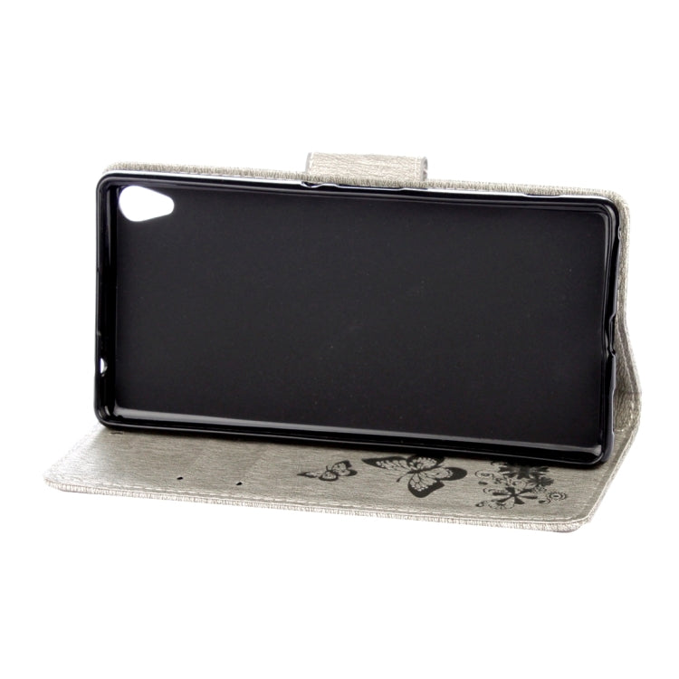 For Sony Xperia XA Ultra Butterflies Embossing Horizontal Flip Leather Case with Holder & Card Slots & Wallet & Lanyard