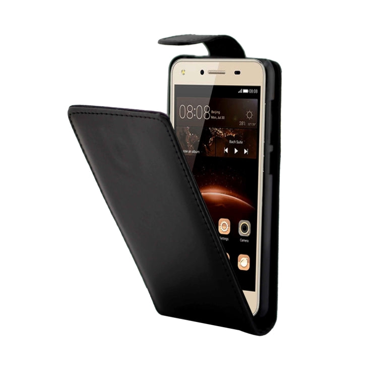 For Huawei  Y5 II / Y5II Ordinary Texture Vertical Flip Leather Case(Black)