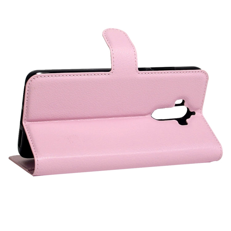 For Huawei  Mate 9 Litchi Texture Horizontal Flip Leather Case with Magnetic Buckle & Holder & Card Slots & Wallet