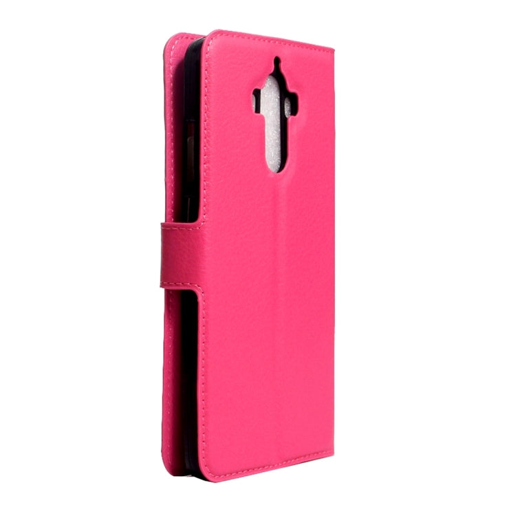 For Huawei  Mate 9 Litchi Texture Horizontal Flip Leather Case with Magnetic Buckle & Holder & Card Slots & Wallet