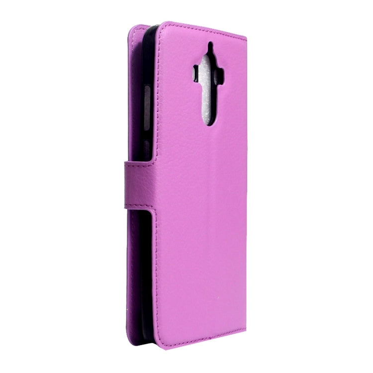 For Huawei  Mate 9 Litchi Texture Horizontal Flip Leather Case with Magnetic Buckle & Holder & Card Slots & Wallet