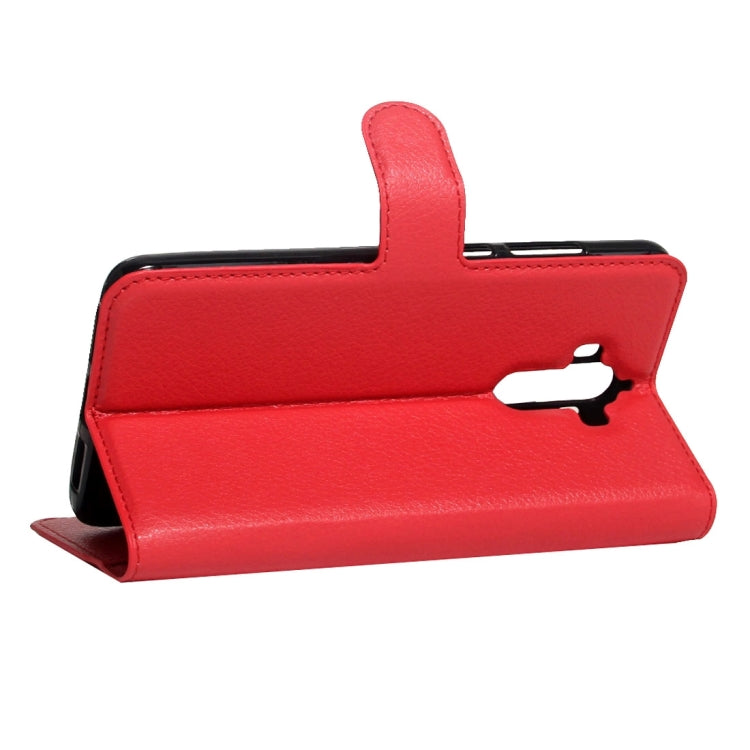 For Huawei  Mate 9 Litchi Texture Horizontal Flip Leather Case with Magnetic Buckle & Holder & Card Slots & Wallet