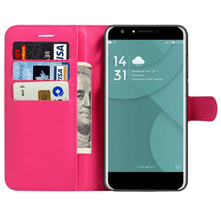 For DOOGEE  Y6 (MPH2412) Litchi Texture Horizontal Flip Leather Case with Magnetic Buckle & Holder & Card Slots & Wallet