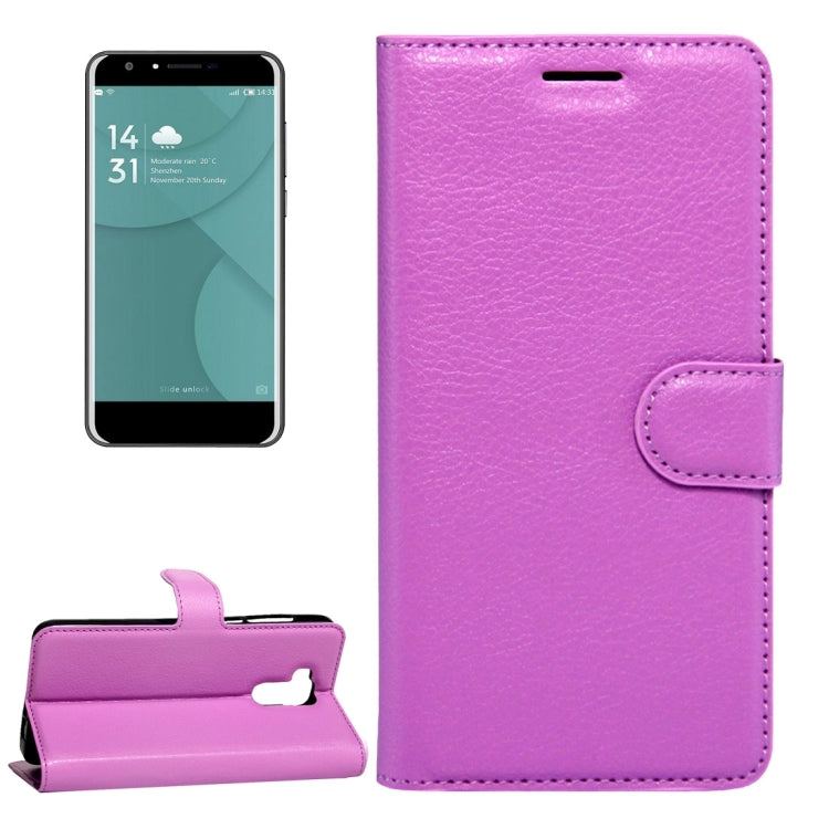 For DOOGEE  Y6 (MPH2412) Litchi Texture Horizontal Flip Leather Case with Magnetic Buckle & Holder & Card Slots & Wallet