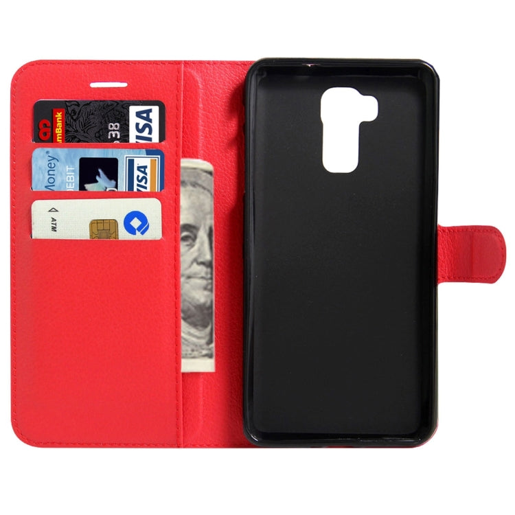 For DOOGEE  Y6 (MPH2412) Litchi Texture Horizontal Flip Leather Case with Magnetic Buckle & Holder & Card Slots & Wallet