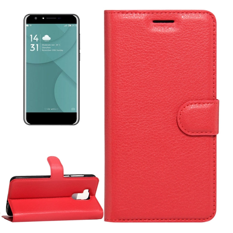 For DOOGEE  Y6 (MPH2412) Litchi Texture Horizontal Flip Leather Case with Magnetic Buckle & Holder & Card Slots & Wallet