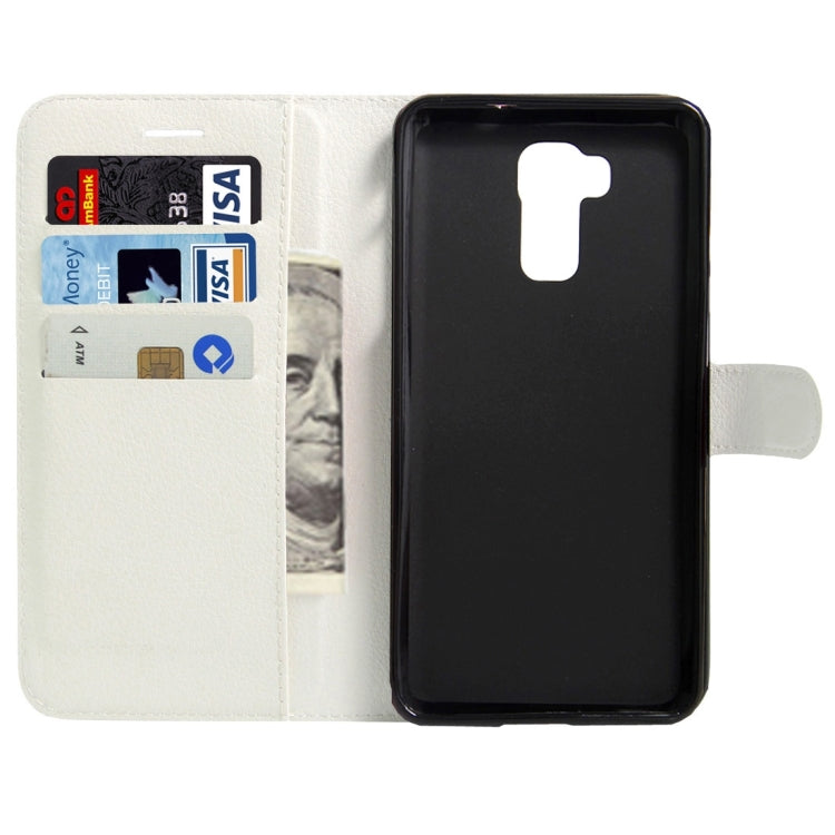 For DOOGEE  Y6 (MPH2412) Litchi Texture Horizontal Flip Leather Case with Magnetic Buckle & Holder & Card Slots & Wallet