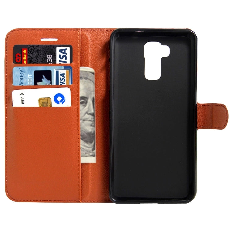 For DOOGEE  Y6 (MPH2412) Litchi Texture Horizontal Flip Leather Case with Magnetic Buckle & Holder & Card Slots & Wallet