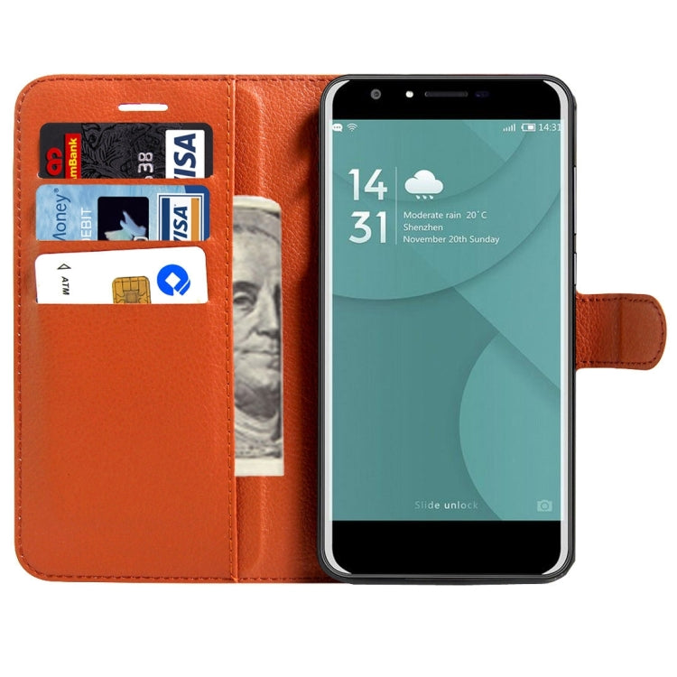 For DOOGEE  Y6 (MPH2412) Litchi Texture Horizontal Flip Leather Case with Magnetic Buckle & Holder & Card Slots & Wallet