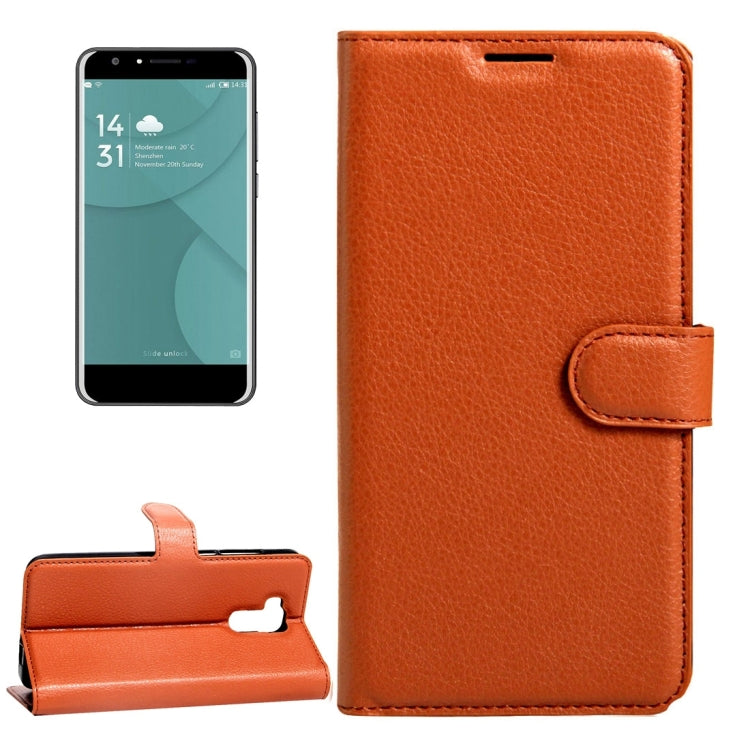 For DOOGEE  Y6 (MPH2412) Litchi Texture Horizontal Flip Leather Case with Magnetic Buckle & Holder & Card Slots & Wallet