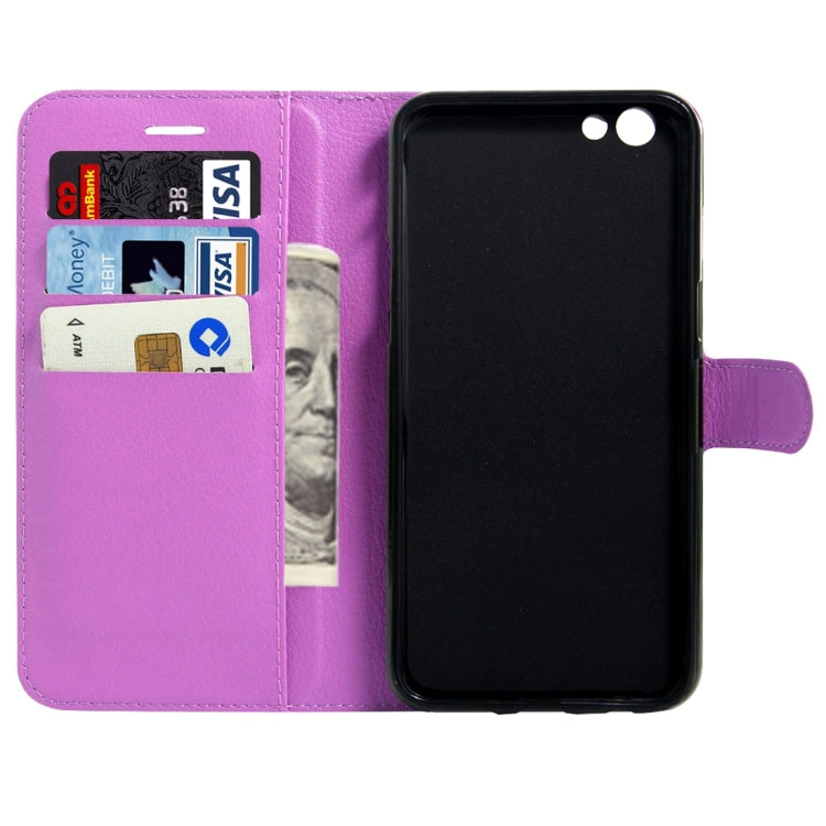 For OPPO  R9s Plus Litchi Texture Horizontal Flip Leather Case with Magnetic Buckle & Holder & Card Slots & Wallet