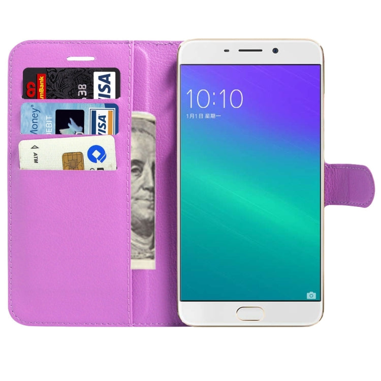 For OPPO  R9s Plus Litchi Texture Horizontal Flip Leather Case with Magnetic Buckle & Holder & Card Slots & Wallet