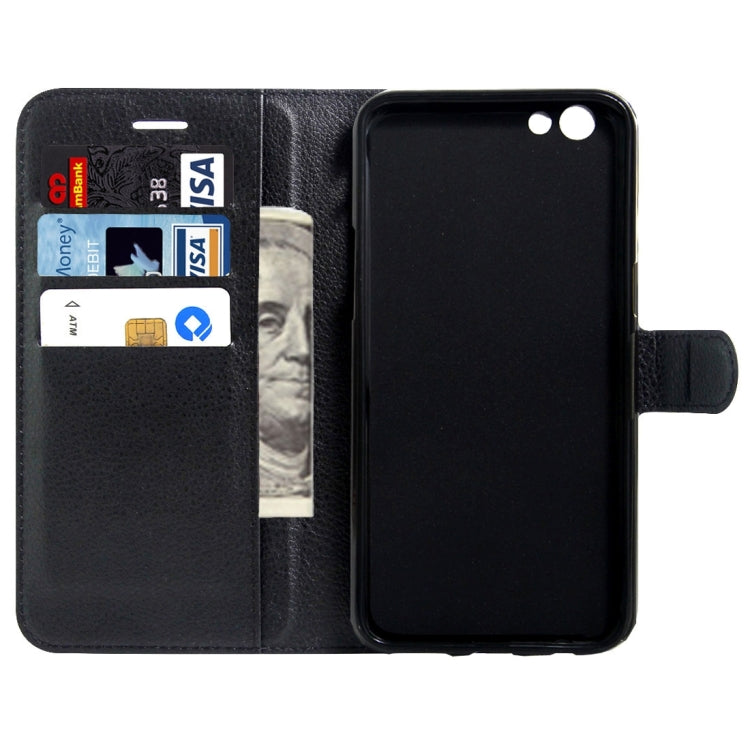 For OPPO  R9s Litchi Texture Horizontal Flip Leather Case with Magnetic Buckle & Holder & Card Slots & Wallet