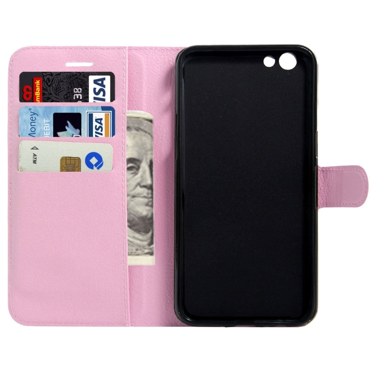 For OPPO  R9s Litchi Texture Horizontal Flip Leather Case with Magnetic Buckle & Holder & Card Slots & Wallet