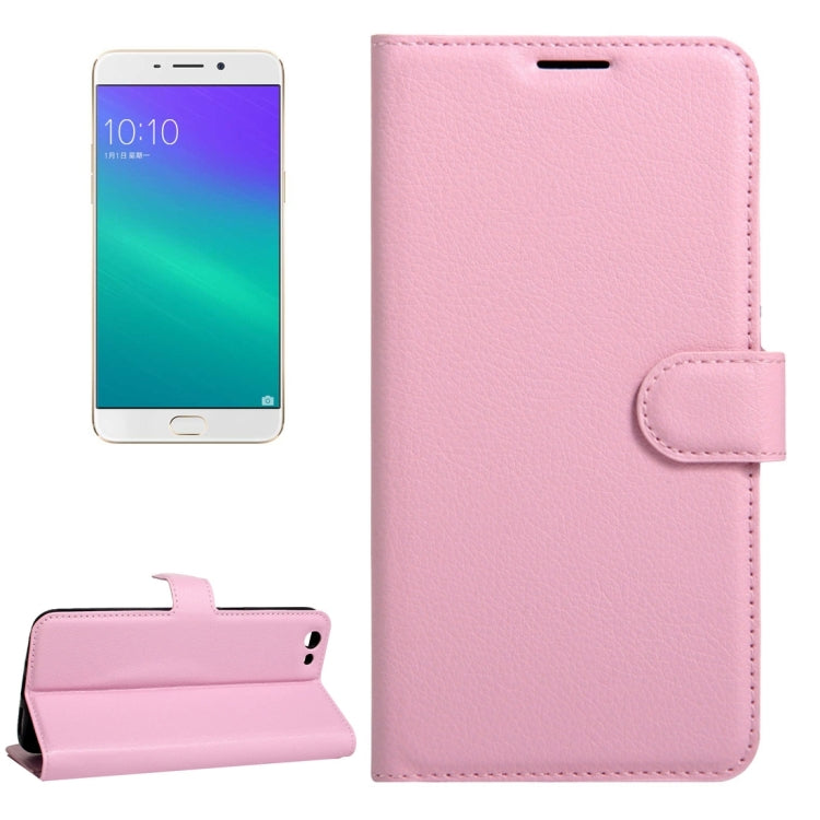 For OPPO  R9s Litchi Texture Horizontal Flip Leather Case with Magnetic Buckle & Holder & Card Slots & Wallet