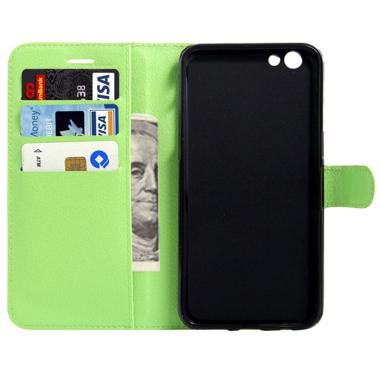 For OPPO  R9s Litchi Texture Horizontal Flip Leather Case with Magnetic Buckle & Holder & Card Slots & Wallet