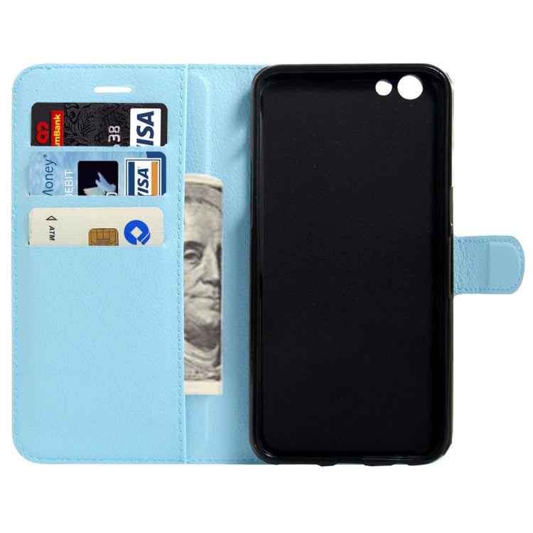 For OPPO  R9s Litchi Texture Horizontal Flip Leather Case with Magnetic Buckle & Holder & Card Slots & Wallet