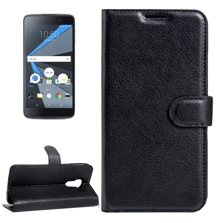 For BlackBerry DTEK60 Litchi Texture Horizontal Flip Leather Case with Magnetic Buckle & Holder & Card Slots & Wallet