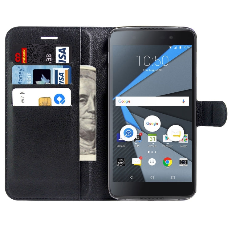 For BlackBerry DTEK60 Litchi Texture Horizontal Flip Leather Case with Magnetic Buckle & Holder & Card Slots & Wallet