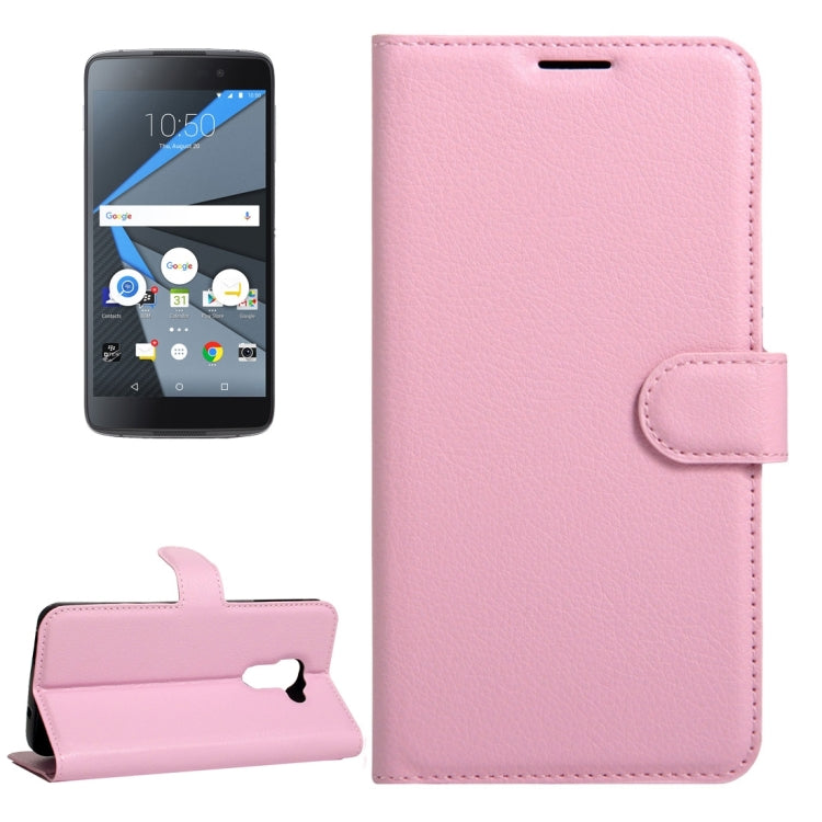 For BlackBerry DTEK60 Litchi Texture Horizontal Flip Leather Case with Magnetic Buckle & Holder & Card Slots & Wallet