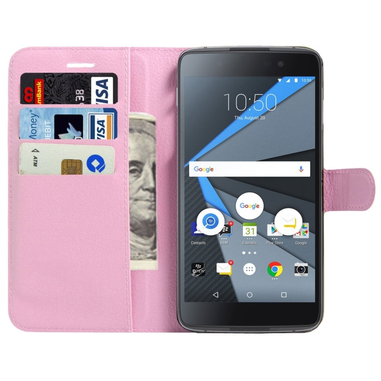 For BlackBerry DTEK60 Litchi Texture Horizontal Flip Leather Case with Magnetic Buckle & Holder & Card Slots & Wallet