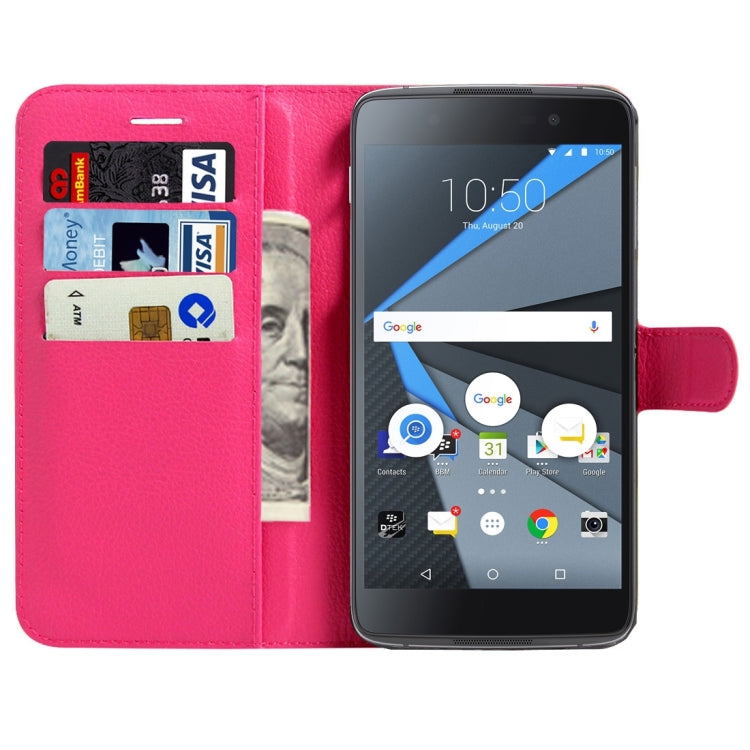 For BlackBerry DTEK60 Litchi Texture Horizontal Flip Leather Case with Magnetic Buckle & Holder & Card Slots & Wallet