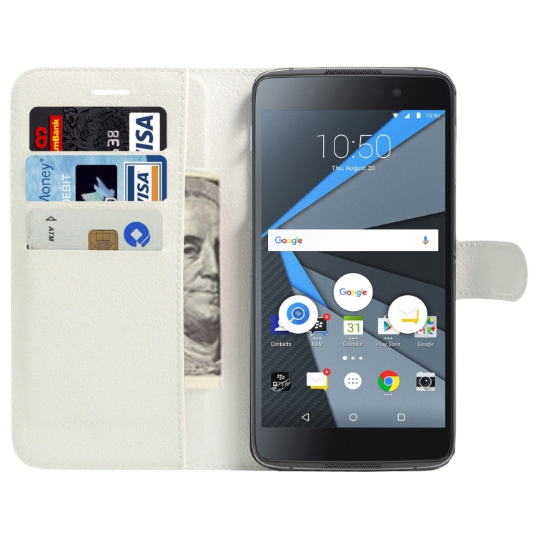 For BlackBerry DTEK60 Litchi Texture Horizontal Flip Leather Case with Magnetic Buckle & Holder & Card Slots & Wallet