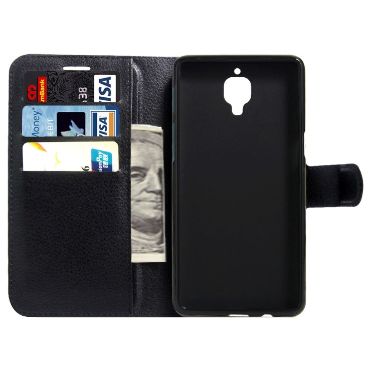 For OnePlus  3 & 3T Litchi Texture Horizontal Flip Leather Case with Magnetic Buckle & Holder & Card Slots & Wallet