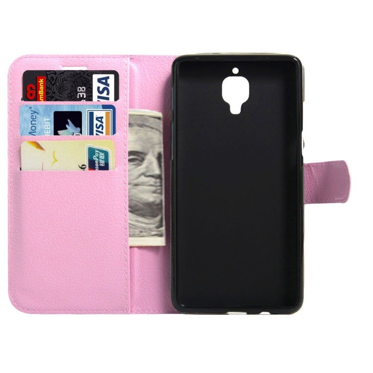 For OnePlus  3 & 3T Litchi Texture Horizontal Flip Leather Case with Magnetic Buckle & Holder & Card Slots & Wallet