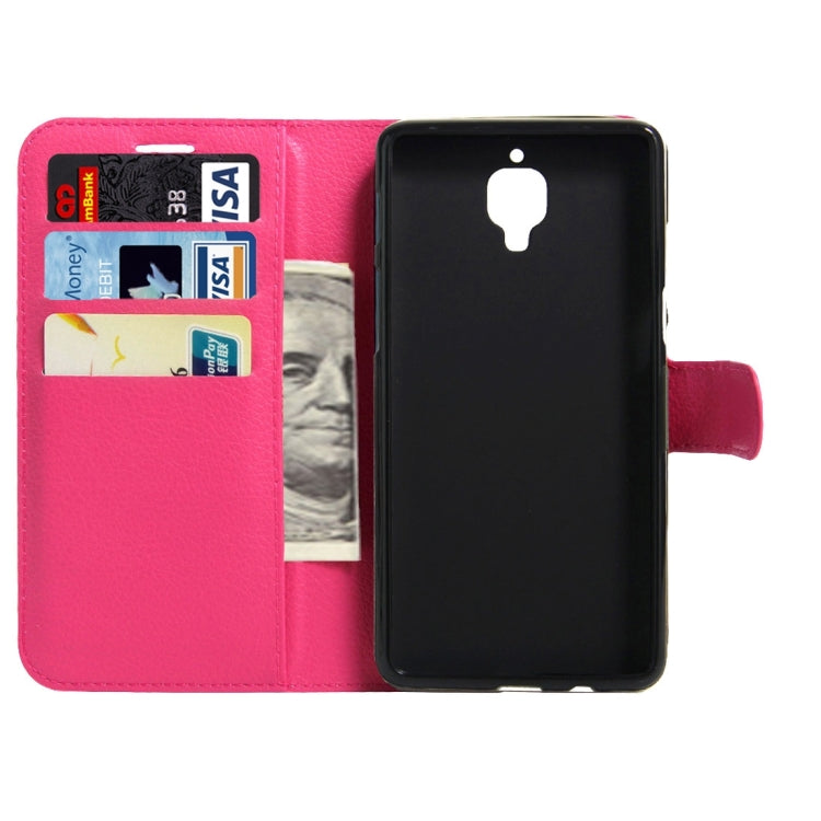 For OnePlus  3 & 3T Litchi Texture Horizontal Flip Leather Case with Magnetic Buckle & Holder & Card Slots & Wallet