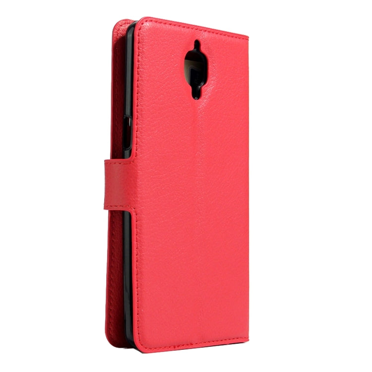 For OnePlus  3 & 3T Litchi Texture Horizontal Flip Leather Case with Magnetic Buckle & Holder & Card Slots & Wallet