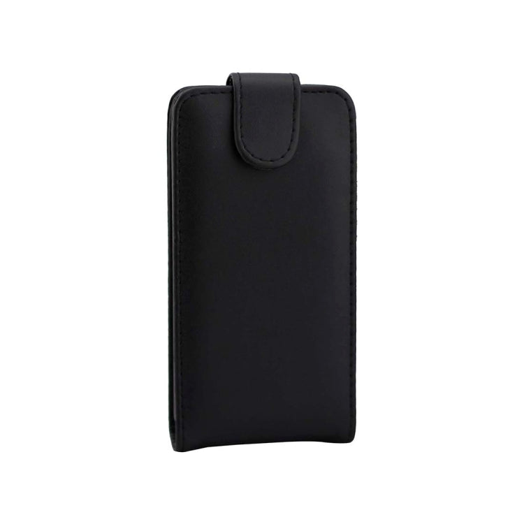 For Galaxy J2 (2016) / J210 Plain Texture Vertical Flip Leather Case Waist Bag with Magnetic Buckle(Black)