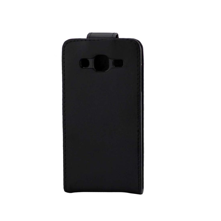 For Galaxy J2 (2016) / J210 Plain Texture Vertical Flip Leather Case Waist Bag with Magnetic Buckle(Black)