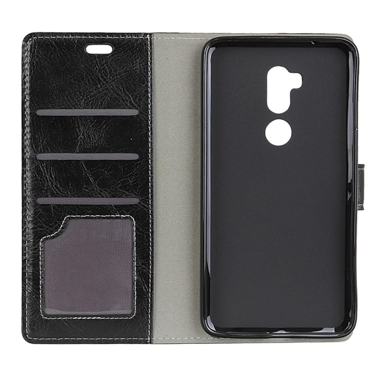 For Alcatel A7 XL Retro Crazy Horse Texture Horizontal Flip Leather Case with Holder & Card Slots & Wallet & Photo Frame