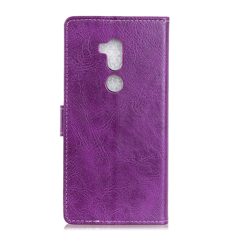 For Alcatel A7 XL Retro Crazy Horse Texture Horizontal Flip Leather Case with Holder & Card Slots & Wallet & Photo Frame